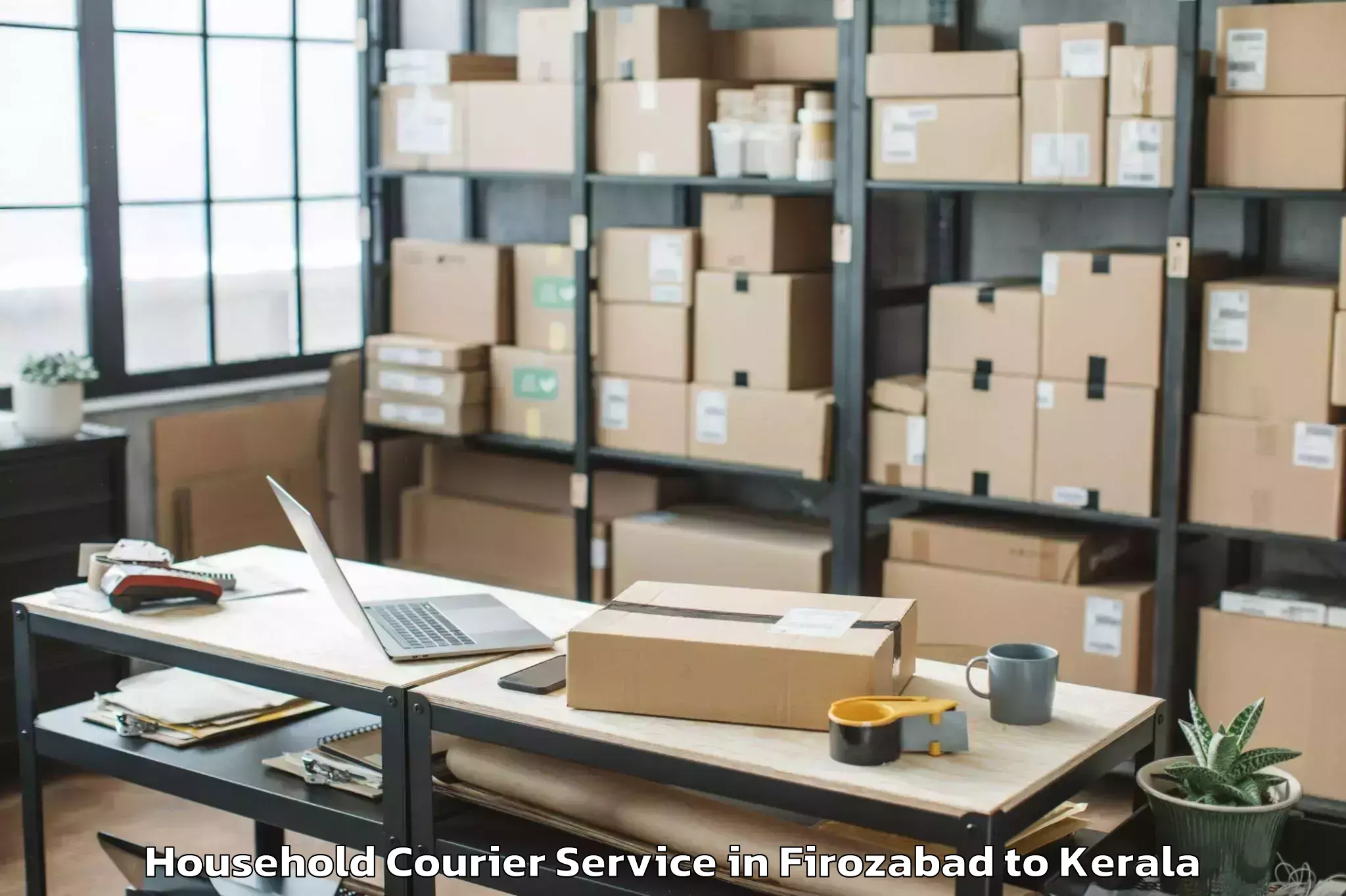 Reliable Firozabad to Mall Of Travancore Household Courier